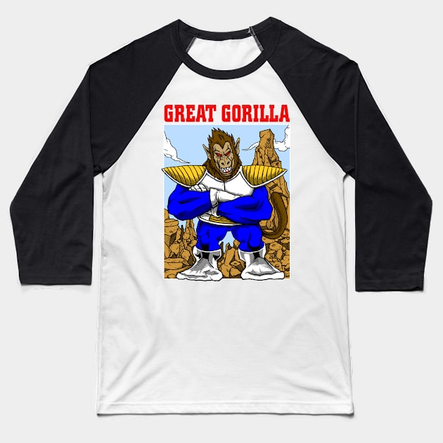 Great Gorilla Baseball T-Shirt by joerock